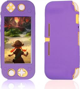 img 3 attached to Nintendo Switch Lite Purple Silicone Protective Case - Secure Cover For Nintendo Switch Lite