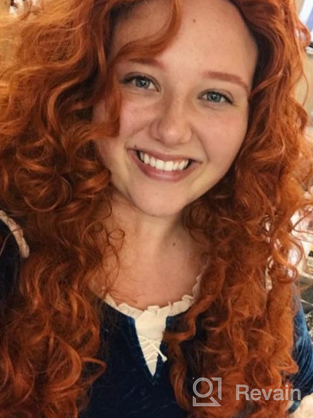 img 1 attached to Angelaicos Women'S Fluffy Wavy Halloween Merida Wig - Perfect For Party Costumes! review by Solomon Inks