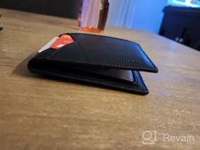 img 7 attached to 👔 VULKIT Men's Bi-Fold Leather Minimalist Wallet with RFID Blocking Technology - Sleek & Functional Men's Accessories