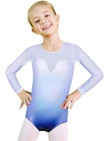 img 1 attached to Gymnastics Leotards Toddler Athletic B268_Lightpurple_6A Girls' Clothing - Active