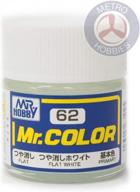 gsi mr. color c62 flat white 10ml - high quality paint for professional results! logo