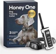 🐶 honey one dog shock collar - waterproof rechargeable training device with 3000 ft remote for small, medium, and large dogs - beep, vibration, safe shock modes (8-150 lbs) логотип