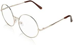 img 4 attached to Круглые солнцезащитные очки в стиле ретро UV400 с затемненными линзами - большие круглые очки SunnyPro