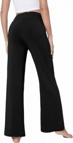 img 3 attached to Women'S Bamboo Wide Leg Stretchy Casual Pajama Pants - QUALFORT Soft Bottoms