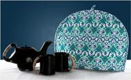 add a touch of vintage indian decor to your kitchen with handmade cotton tea cosy cover in green logo