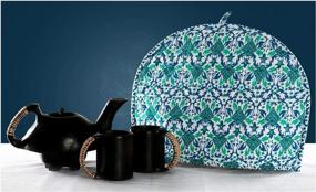 img 3 attached to Add A Touch Of Vintage Indian Decor To Your Kitchen With Handmade Cotton Tea Cosy Cover In Green