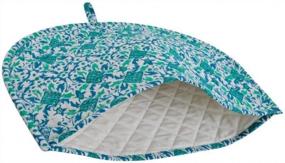 img 1 attached to Add A Touch Of Vintage Indian Decor To Your Kitchen With Handmade Cotton Tea Cosy Cover In Green