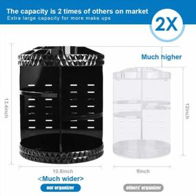 img 1 attached to Streamline Your Beauty Routine With InnSweet'S Large Capacity Rotating Makeup Organizer - 8 Layers Of Organized Bliss!