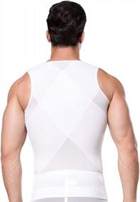 img 3 attached to Men'S Zipper Slimming Tank Tops: FEOYA Tummy Compression Vest For A Sleek Physique