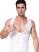 men's zipper slimming tank tops: feoya tummy compression vest for a sleek physique logo