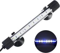 🐠 nicrew submersible led aquarium light, concealed white and blue led light stick for fish tank, 8-inch, 3w logo