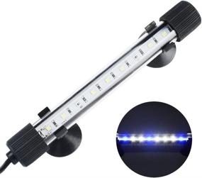 img 4 attached to 🐠 NICREW Submersible LED Aquarium Light, Concealed White and Blue LED Light Stick for Fish Tank, 8-inch, 3W