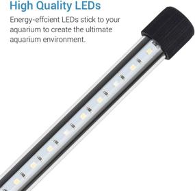 img 3 attached to 🐠 NICREW Submersible LED Aquarium Light, Concealed White and Blue LED Light Stick for Fish Tank, 8-inch, 3W