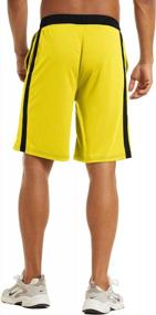 img 2 attached to Quick-Dry Gym Shorts For Men: MAGNIVIT Lightweight Running Shorts With Contrast Mesh Stripes