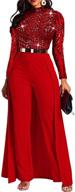 verwin patchwork embellished jumpsuit high waist women's clothing at jumpsuits, rompers & overalls logo