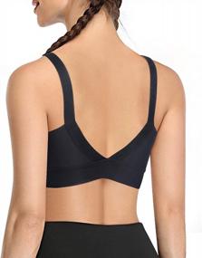 img 2 attached to Women'S Seamless Racerback Sports Bra: Comfort & Support For Yoga, Running & More | TrainingGirl