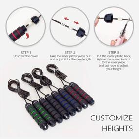 img 1 attached to Tangle-Free GoxRunx Jump Rope For Fitness: Suitable For Men, Women, And Kids For Speedy Workouts!