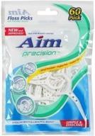 🦷 experience the ultimate dental care with aim precision floss picks - 60-ct. packs, pack of 5 logo