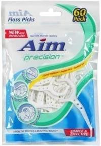 img 2 attached to 🦷 Experience the Ultimate Dental Care with Aim Precision Floss Picks - 60-ct. Packs, Pack of 5