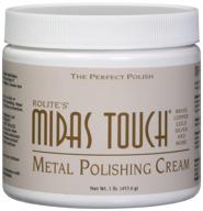 🔮 rolite - mtmpc1# midas touch metal polishing cream - premium cleaner and polishing rouge for sterling silver, gold, brass, chrome, copper, and various metals, non-toxic formula, 1 lb, 1 pack logo