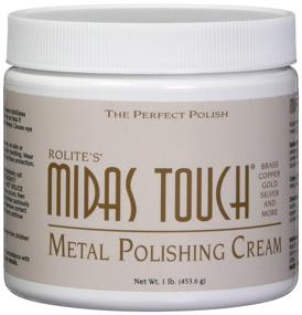 img 4 attached to 🔮 Rolite - MTMPC1# Midas Touch Metal Polishing Cream - Premium Cleaner and Polishing Rouge for Sterling Silver, Gold, Brass, Chrome, Copper, and Various Metals, Non-Toxic Formula, 1 lb, 1 Pack