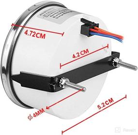 img 3 attached to 📏 SAMDO Universal Fuel Level Gauge: Digital Meter 52mm, 0-190ohm Signal, 12V/24V Compatible