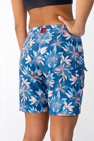 img 2 attached to Maui Rippers Women’S 9-Inch 4-Way Stretch Boardshorts For Swimming