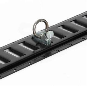 img 2 attached to 🔒 20 Extra Heavy Duty E-Track O-Ring Tie-Down Anchors with Spring Fittings - Steel Rings for Secure Cargo Loads to E-Track Tie-Down System (Variety of Colors)