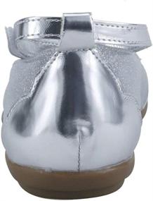 img 2 attached to Doll Maker Metallic Glitter Strap Girls' Shoes ~ Flats