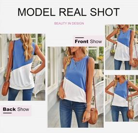 img 2 attached to Women'S Scoop Neck Tank Tops: Biucly Knit Shirts For Casual Loose Sleeveless Camis Sweater Blouses