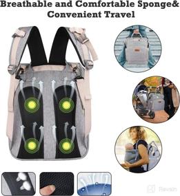img 1 attached to MMPANG Diaper Bag Backpack with Changing Station - Convenient & Stylish Baby Bag for Traveling Parents!