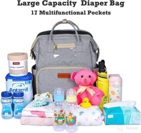 img 3 attached to MMPANG Diaper Bag Backpack with Changing Station - Convenient & Stylish Baby Bag for Traveling Parents!