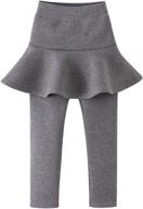 birbyrrly footless leggings skirted 140 7 8y girls' clothing : skirts & skorts logo