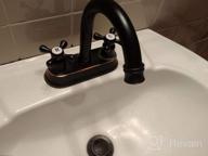 img 1 attached to Upgrade Your Bathroom With UFaucet'S Elegant Black 2-Handle Centerset Sink Faucet: Easy To Install And Made With Stainless Steel review by Greg Horn
