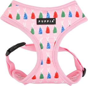 img 4 attached to Puppia Mollie Dog Harness: No-Choke Over-the-Head 🐇 Harness with Cute Bunny Pattern and Adjustable Chest Belt