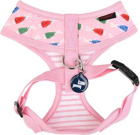 img 3 attached to Puppia Mollie Dog Harness: No-Choke Over-the-Head 🐇 Harness with Cute Bunny Pattern and Adjustable Chest Belt