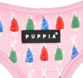 img 2 attached to Puppia Mollie Dog Harness: No-Choke Over-the-Head 🐇 Harness with Cute Bunny Pattern and Adjustable Chest Belt