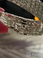 img 1 attached to Yumei Jewelry 5 Strand Rhinestone Stretch Bracelet: Elegant Silver-tone Sparkling Bridal Tennis Bangle review by Ronald Dimatulac