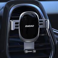 📱 dudao car phone holder - easy one-handed operation, gravity linkage, button-free, suitable for car air vents, iphone & android smartphone compatibility logo