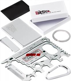 img 4 attached to Get Ready For Anything With The Ultimate 37-In-1 Credit Card Tool Gift Set For Men