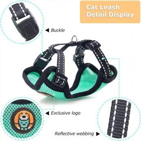 img 3 attached to Adjustable Escape-Proof Cat Harness And Leash Set - Soft And Breathable Walking Jacket For Small Pets, With Durable Metal Leash Ring - Perfect For Kittens And Puppies - Size Medium