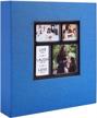 600 pocket ywlake photo album 4x6 with linen cover - extra large capacity for family wedding pictures, horizontal & vertical photos! logo