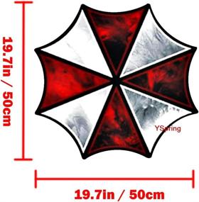 img 1 attached to 🌂 YSpring Umbrella Corporation Decal: Showcase Your Evil Umbrella Logo with Car Front Cover Sticker (Dia 19.7in)