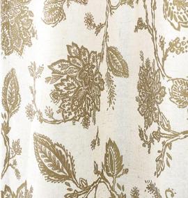 img 1 attached to Transform Your Home With DriftAway Freda Jacobean Floral Linen Blend Blackout Curtains - Taupe Beige, 2 Layers, 2 Panels, Grommet Window Treatment, 52X84 Inches
