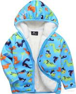 toddlers fleece jackets with thick warm sherpa lining – soft and lovely printed hoodies for baby girls and boys logo