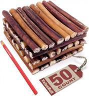 valuebull thick bully sticks for dogs, 6 inches, 50 count - all-natural dog treats, 100% beef pizzles, single ingredient alternative to rawhide logo