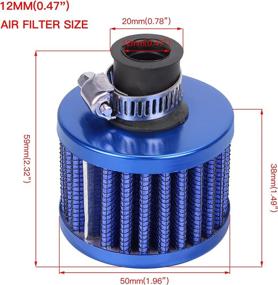 img 1 attached to GREHUA VM22 Carburetor Carb Intake Manifold Air Filter With Mini Air Filter Kit For Predator 212Cc 196Cc 6