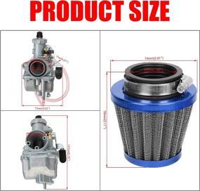 img 3 attached to GREHUA VM22 Carburetor Carb Intake Manifold Air Filter With Mini Air Filter Kit For Predator 212Cc 196Cc 6