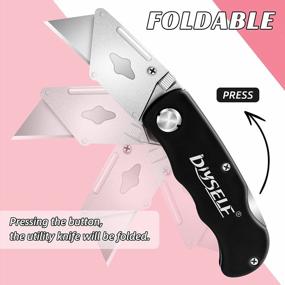 img 2 attached to Folding Box Cutter Knife With SK5 Blades And Back Lock Device For Efficient Cutting - Lightweight And Quick Blade Change Razor Knife For Cardboard