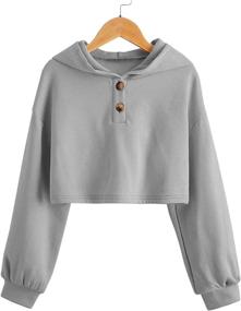 img 4 attached to Meilidress Fashion Pullover Sweatshirts for Girls' Clothing and Active-wear